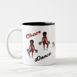 Taza Bicolor Cheer Mug Black Red