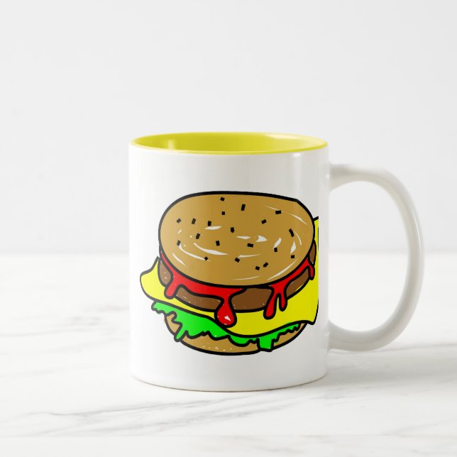 Taza Bicolor cheeseburger (Derecha)