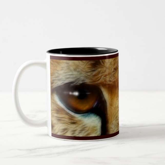 Taza Bicolor CHEETAH EYES Conservation Mug (Izquierda)