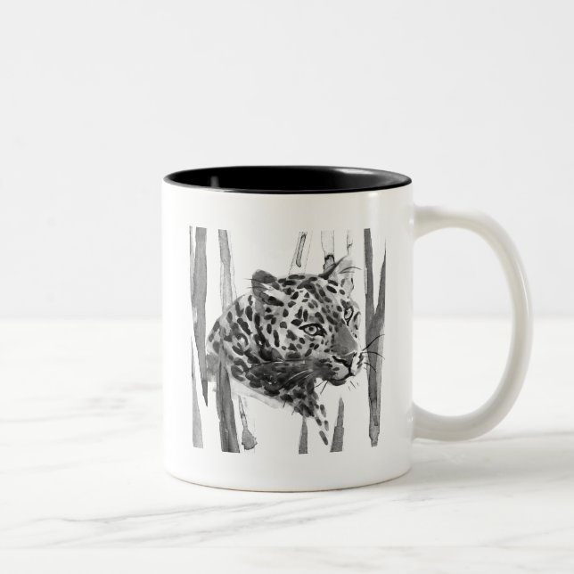 Taza Bicolor Cheetah Portrait (Derecha)