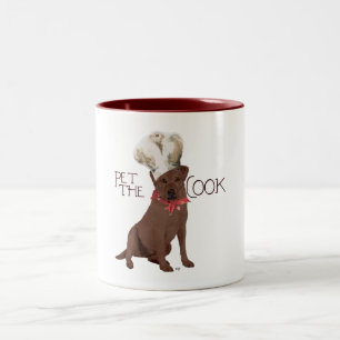 Taza Bicolor Chef Labrador Retriever de Chocolate