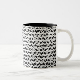 Taza Bicolor Chernón blanco y negro de Dalmacia