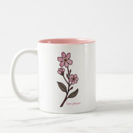 Taza Bicolor Cherry Blossom Mug