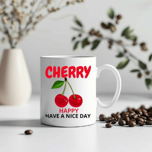 Taza Bicolor CHERRY Que Tengan Un Buen Día
