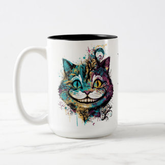 Taza Bicolor Cheshire Cat Mug