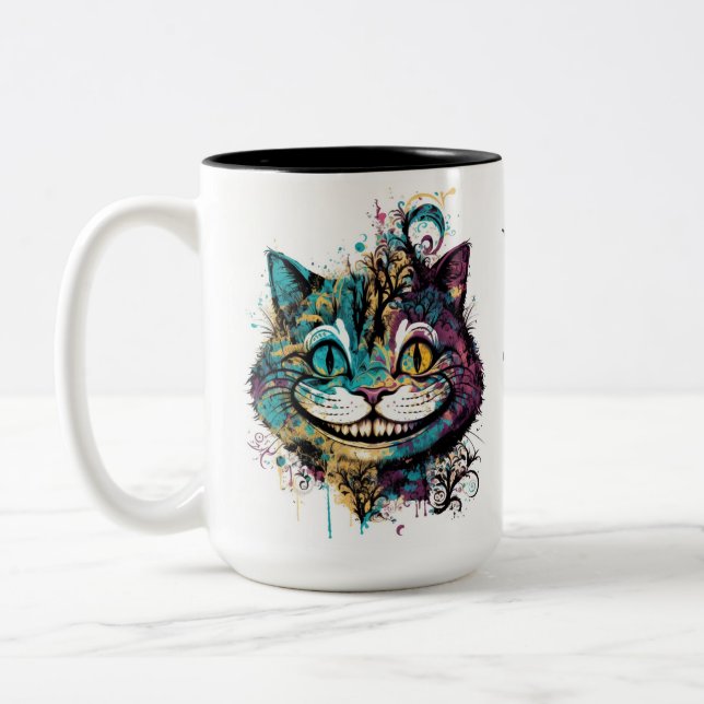 Taza Bicolor Cheshire Cat Mug (Izquierda)