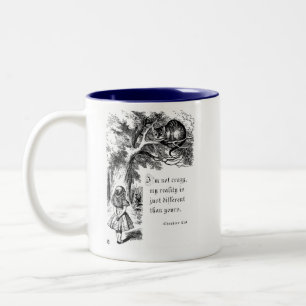 Taza Bicolor Cheshire Cat No estoy loca...