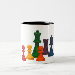 Taza Bicolor Chess Mug