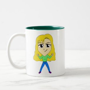 Taza Bicolor chibi