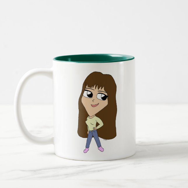 Taza Bicolor chibi (Izquierda)