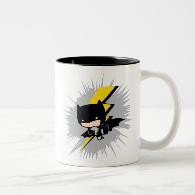 Taza Bicolor Chibi Batman Lightning Kick (Derecha)