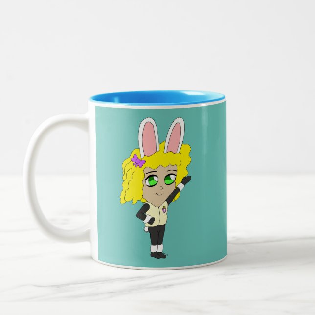Taza Bicolor chibi bunnygirl (Izquierda)