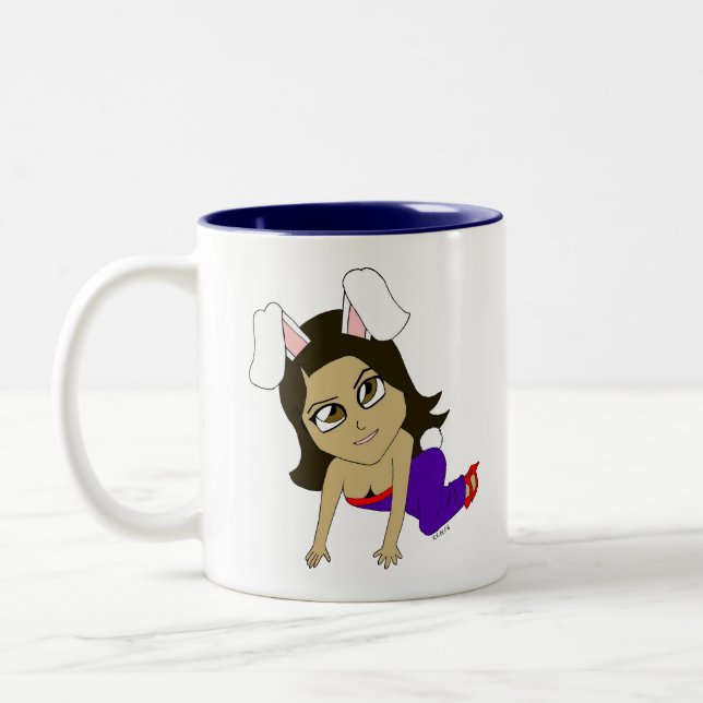 Taza Bicolor chibi bunnygirl (Izquierda)