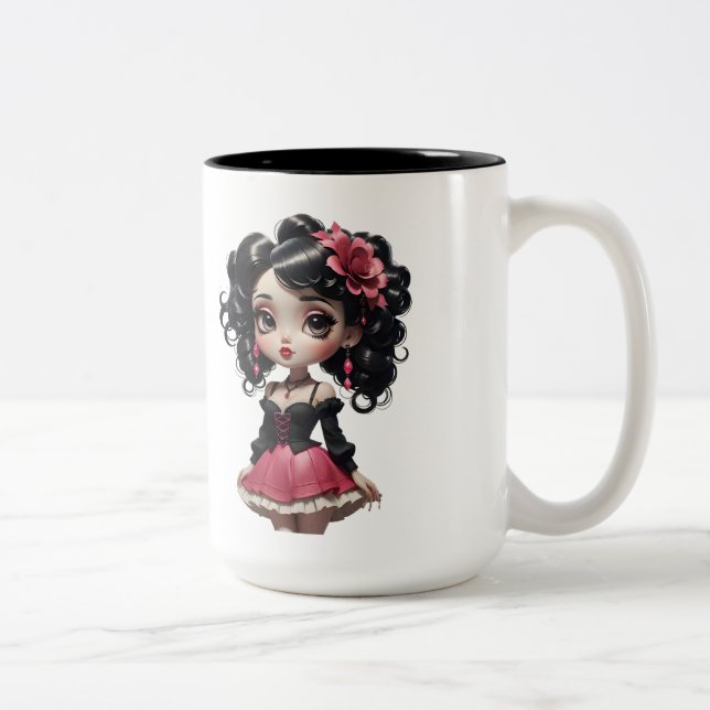 Taza Bicolor Chibi Doll 01 (Derecha)