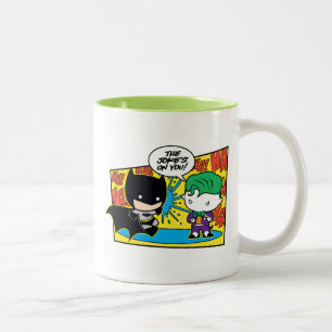Taza Bicolor Chibi Joker Pranking Chibi Batman