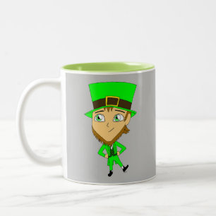 Taza Bicolor chibi leprechaun