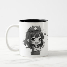Taza Bicolor Chibi Nurse Original - Vida de Enfermería Sassy