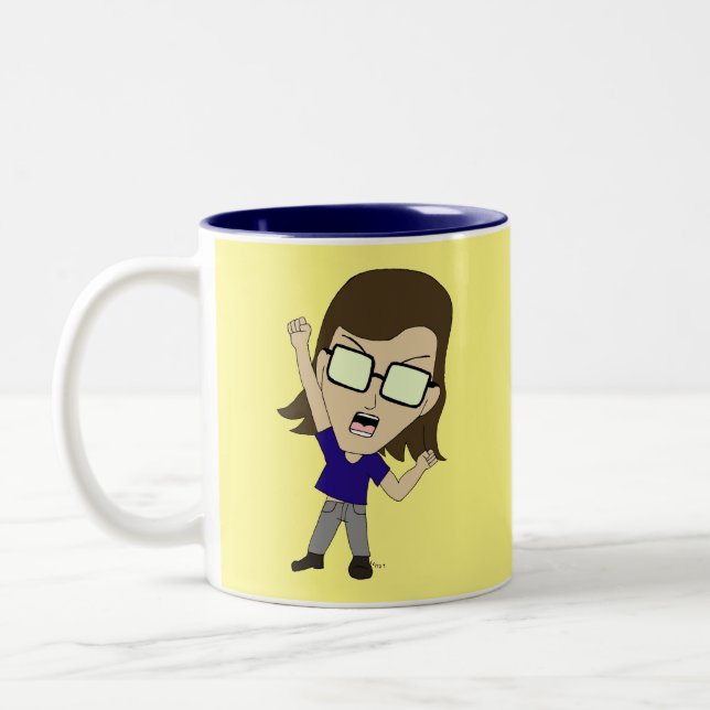 Taza Bicolor Chibi Sonic_Zeph (Izquierda)
