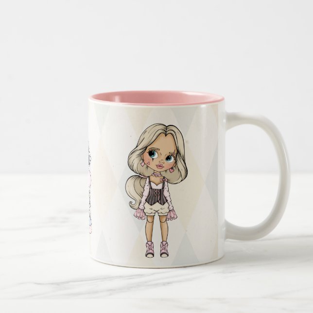 Taza Bicolor Chica Arlequín de Carnaval (Derecha)