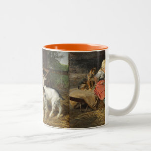 Taza Bicolor Chica con Perro y Niños Hermine Biedermann-Arendts