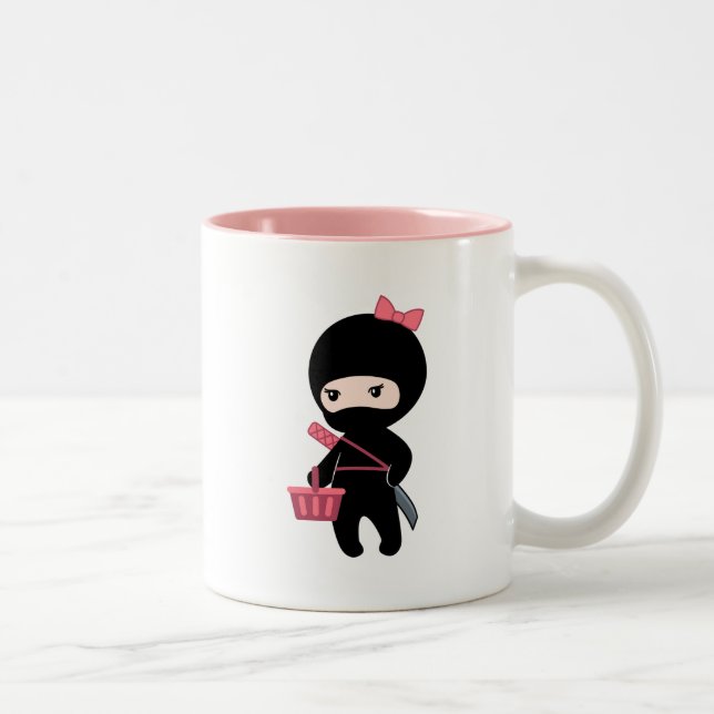 Taza Bicolor Chica de compras Ninja (Derecha)