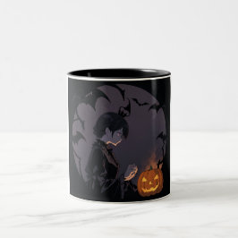 Taza Bicolor chica de halloween