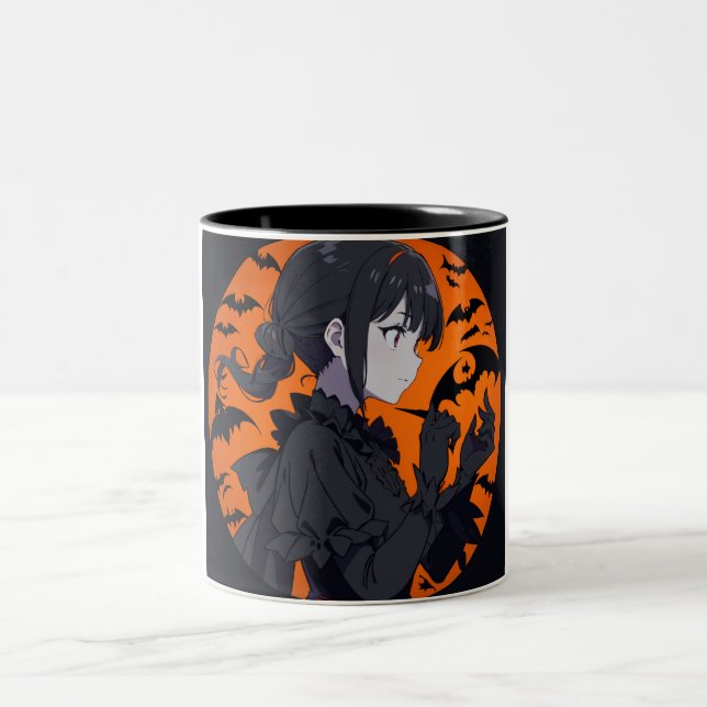 Taza Bicolor chica de halloween (Centro)