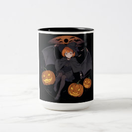 Taza Bicolor chica de halloween