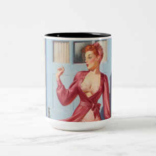 Taza Bicolor Chica de la portada del periódico matutino