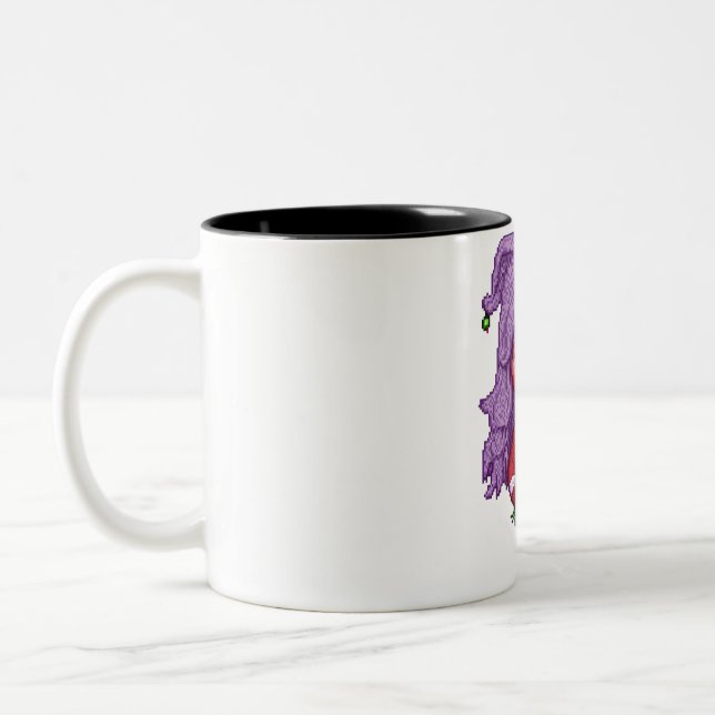Taza Bicolor Chica de pelo morado (Izquierda)
