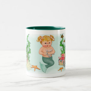 Taza Bicolor Chica de Sirenas