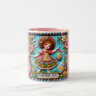 Taza Bicolor Chica DE VINTAJE~ Muy dulce