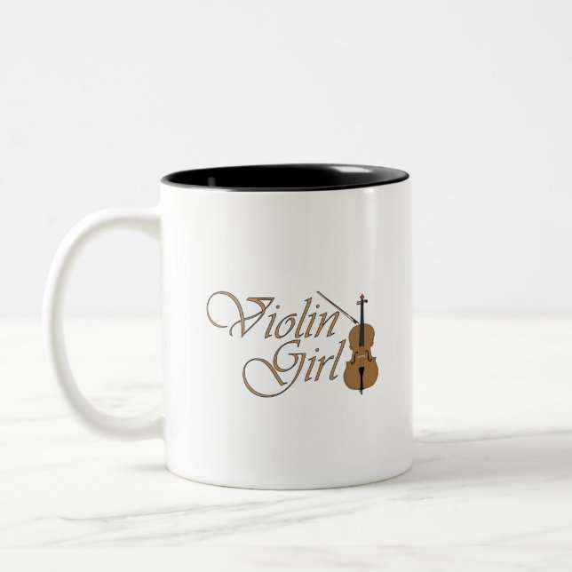 Taza Bicolor Chica de violín (Izquierda)
