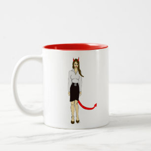 Taza Bicolor chica diablo
