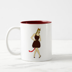 Taza Bicolor chica diablo