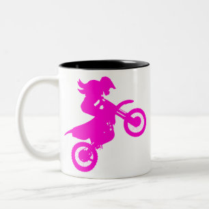 Taza Bicolor Chica Dirt Bike