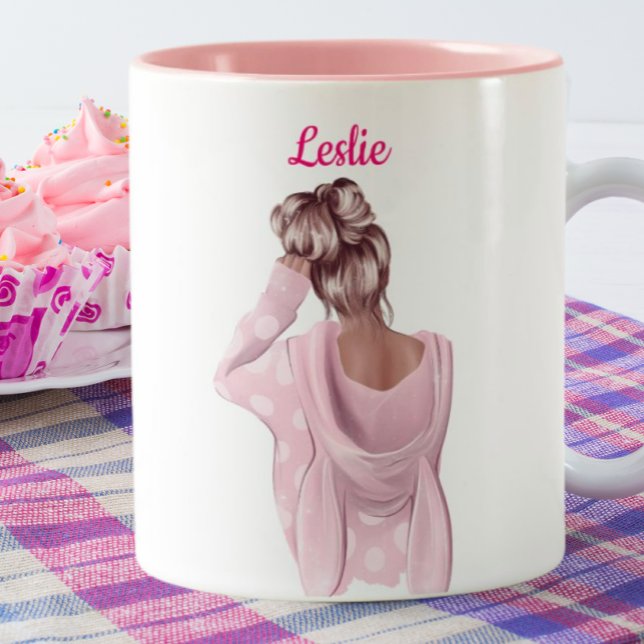 Taza Bicolor Chica en café Personalizado personalizado rosa (Subido por el creador)