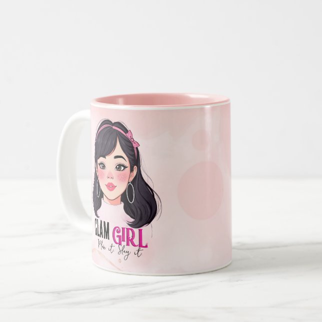 Taza Bicolor Chica GLAM (Anverso izquierdo)