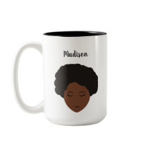 Chica Ilustracion negro pelo afro personalizar