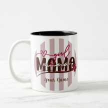 Chica Mama Stripes Diseño Minimalista Círculo
