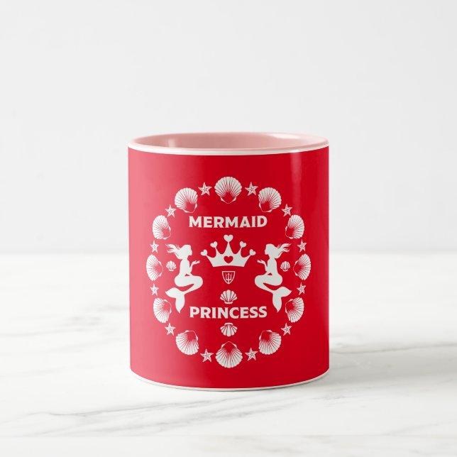Taza Bicolor Chica Mermaid Princess (Centro)