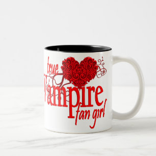 Taza Bicolor Chica verdadero de la fan del vampiro