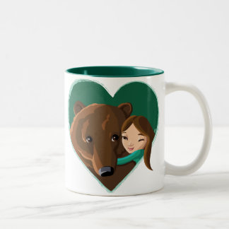 Taza Bicolor Chica y oso