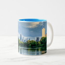 Taza Bicolor Chicago Skyline Two-Tone Coffee Mug