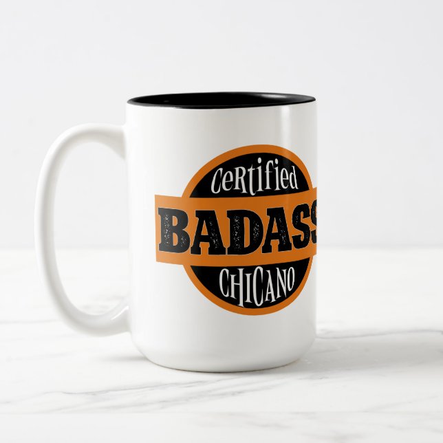 Taza Bicolor Chicano certificado (Izquierda)
