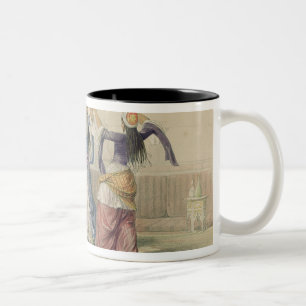 Taza Bicolor Chicas de baile en El Cairo, de 'Egipto y de Nubia