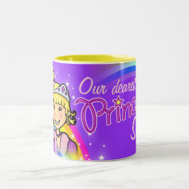 Taza Bicolor Chicas de princesa de nombre barro morado