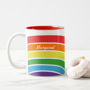 Taza Bicolor Chicas modernos personalizados del modelo del arco