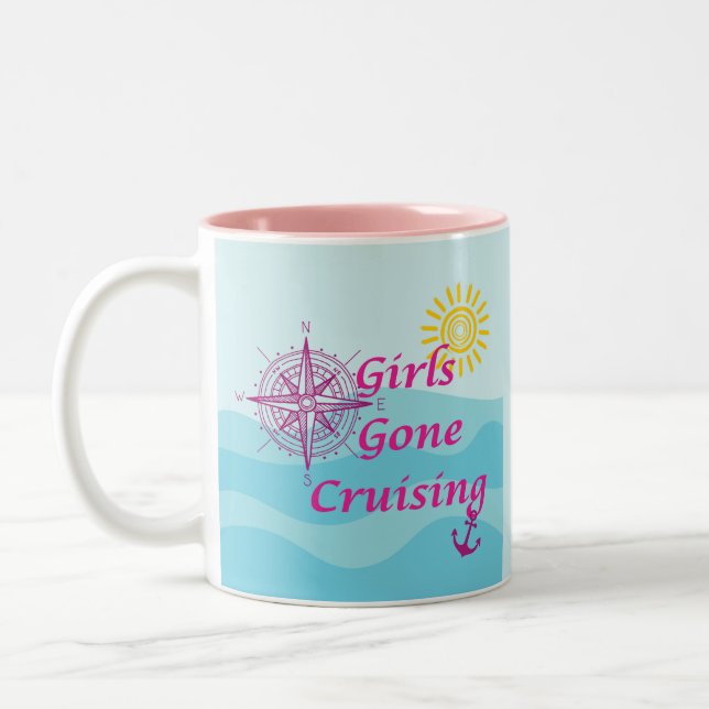 Taza Bicolor Chicas se fueron de crucero (Izquierda)