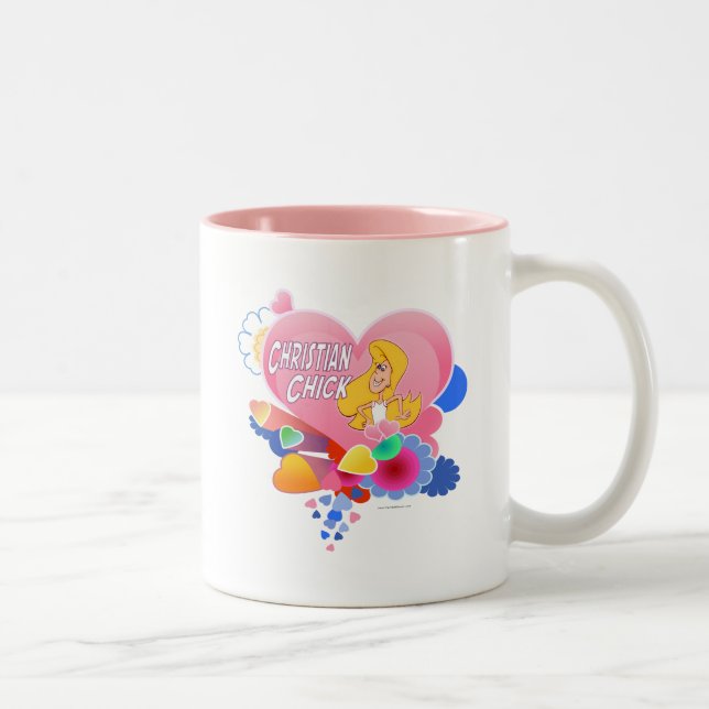 Taza Bicolor Chick cristiano (Derecha)